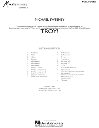 Troy! - Full Score