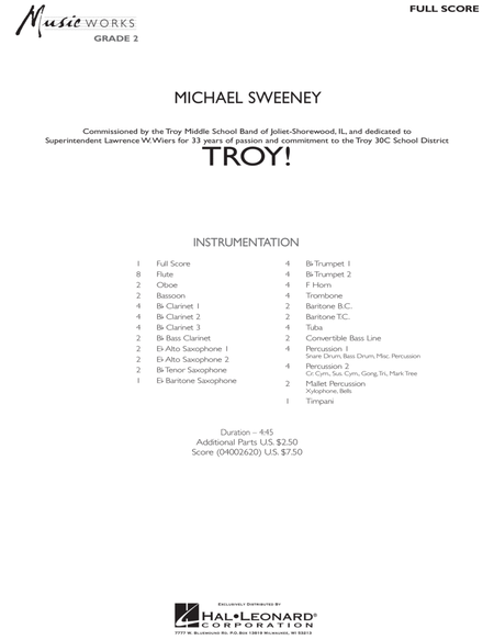 Troy! - Full Score
