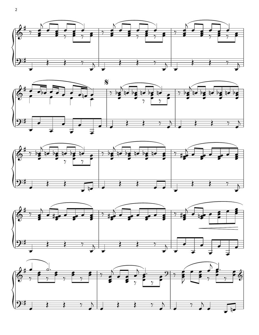 Blurred Lines Piano Solo scores gallery preview page 2