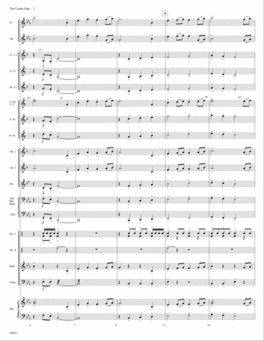 The Castle Gate Concert Band scores gallery preview page 2