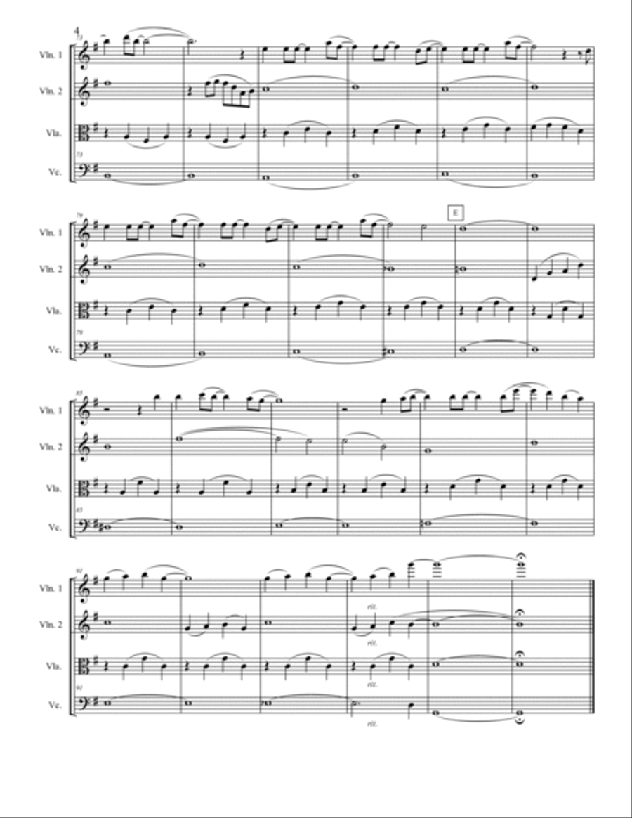 Aubrey String Quartet scores gallery preview page 4