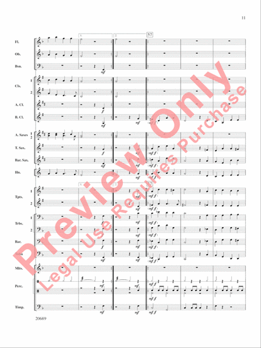 Music of the English Renaissance Concert Band scores gallery preview page 12