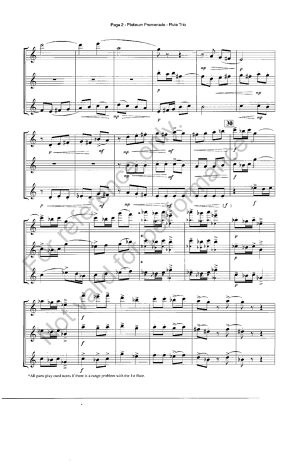 Platinum Promenade Flute Trio scores gallery preview page 3