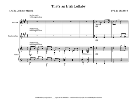 That's An Irish Lullaby image number null