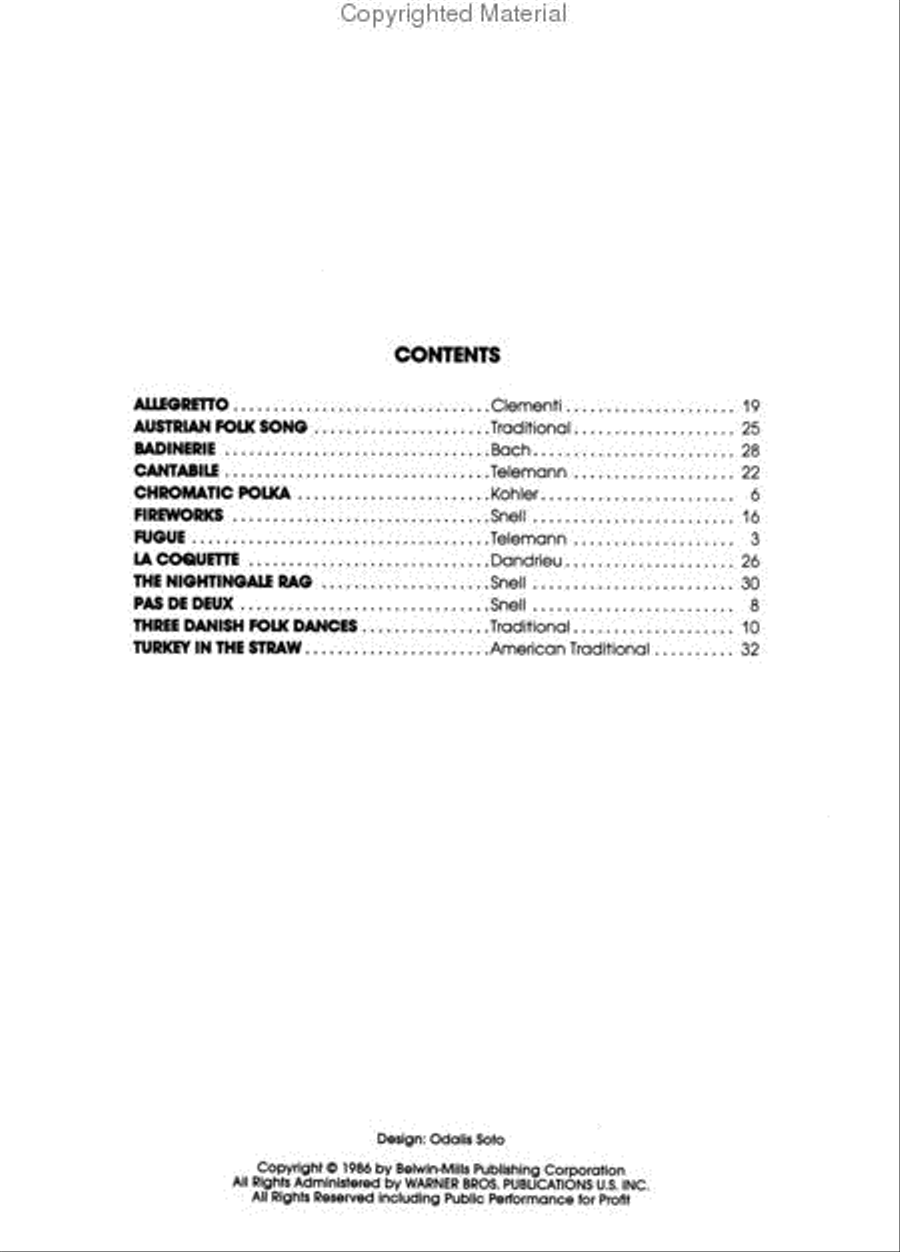 Belwin Master Duets (Flute), Volume 1 Flute Duet scores gallery preview page 2