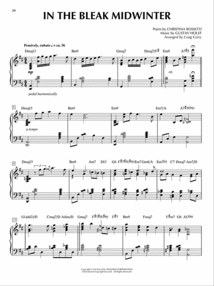 Christmas Jazz for Solo Piano Piano Solo scores gallery preview page 4