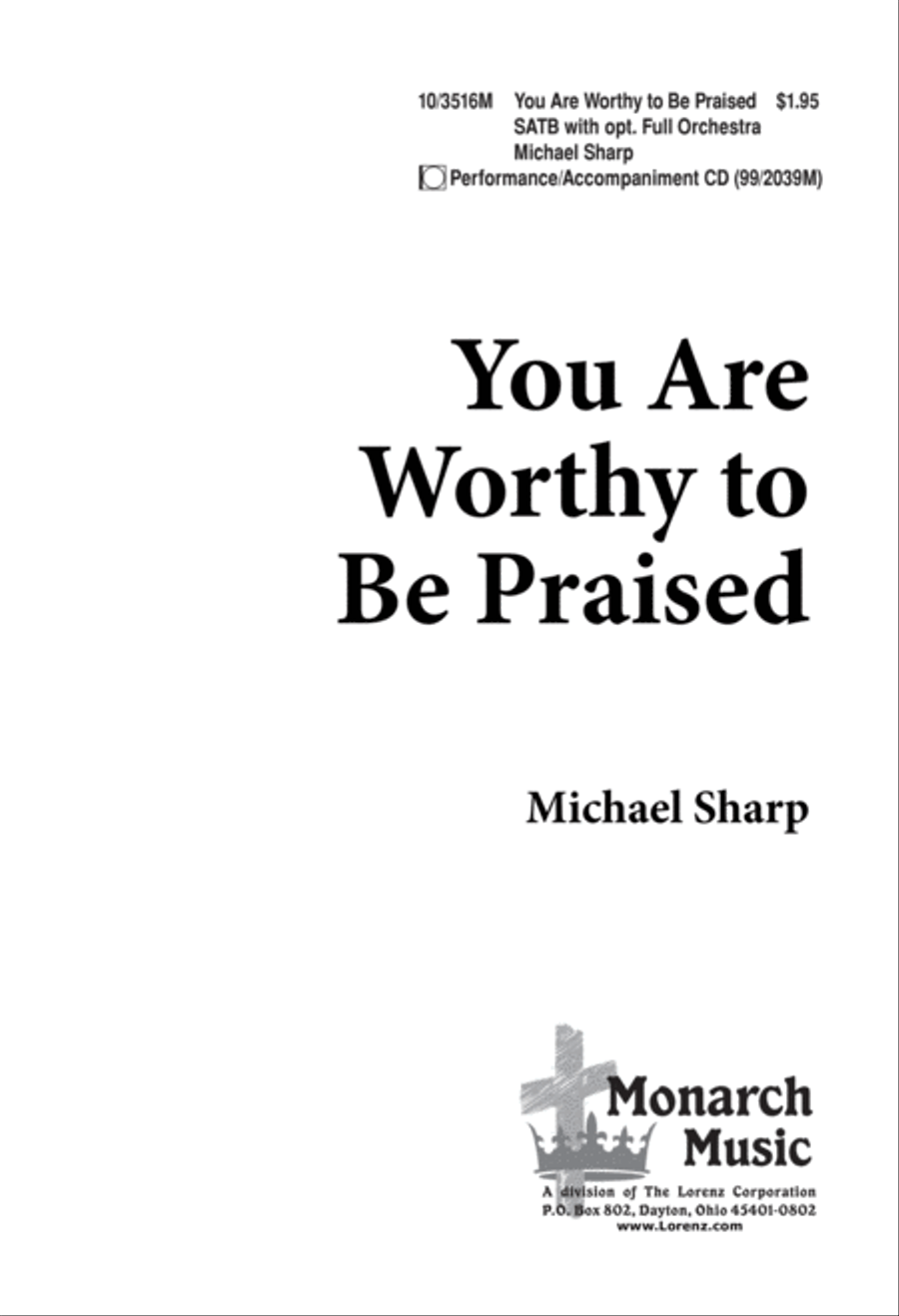 You Are Worthy to Be Praised 4-Part scores gallery preview page 1