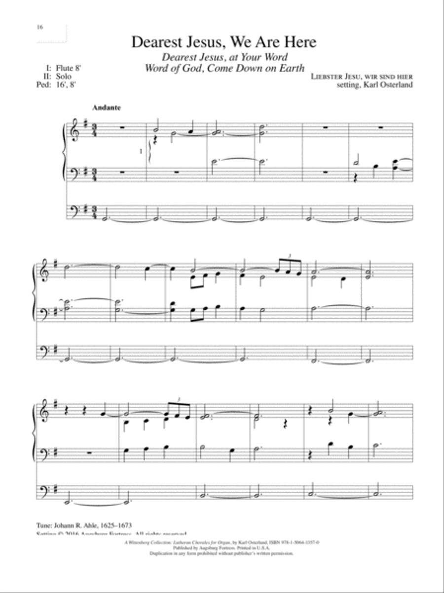 A Wittenberg Collection Organ scores gallery preview page 17