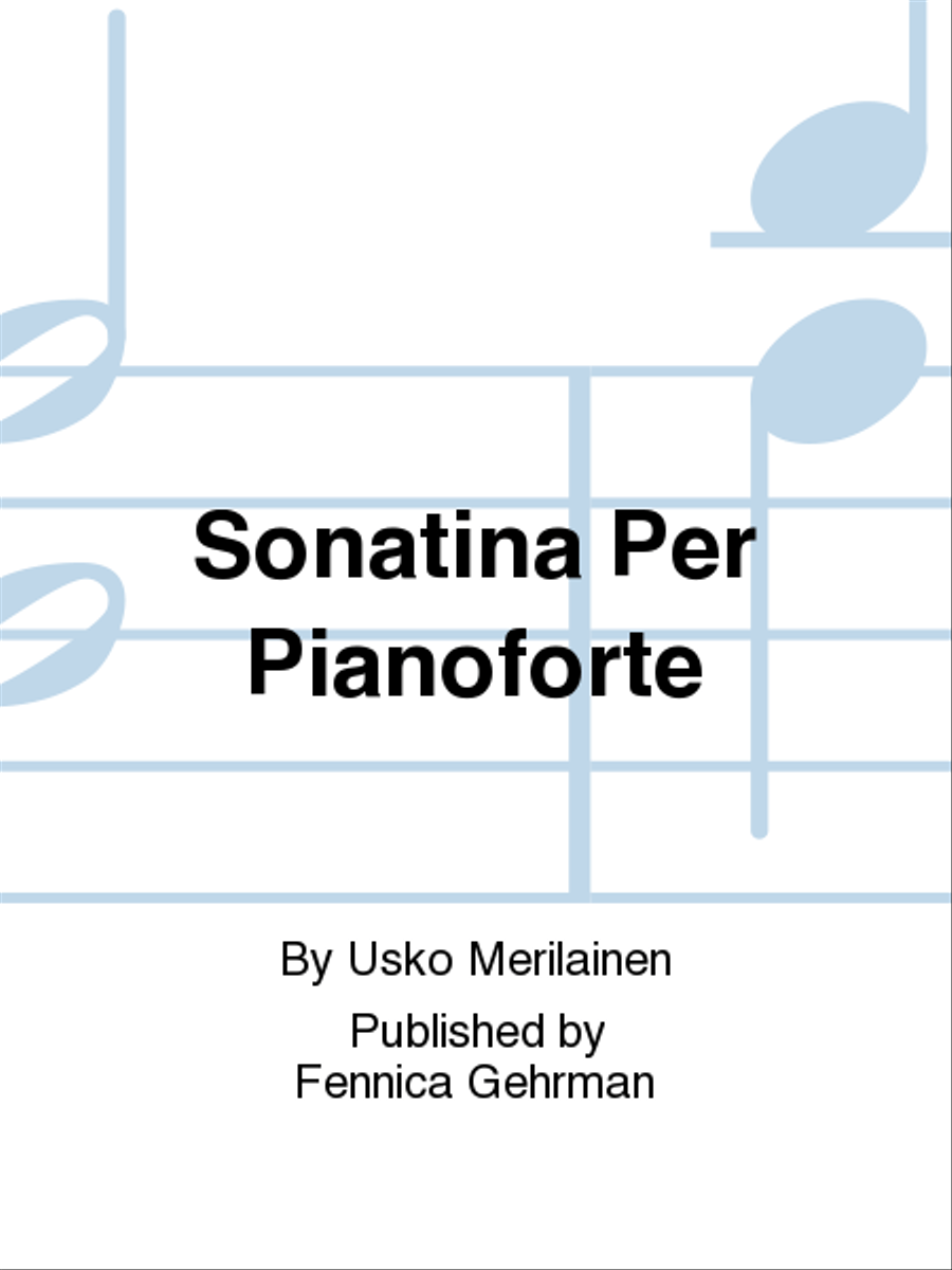 Sonatina per pianoforte Piano Solo scores gallery preview page 1