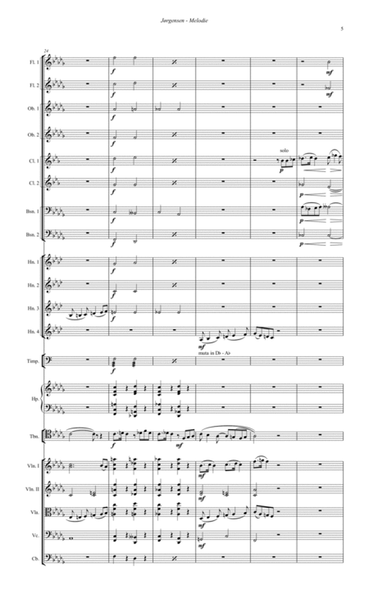 Melodie (Le Soir) for Trombone and Orchestra image number null
