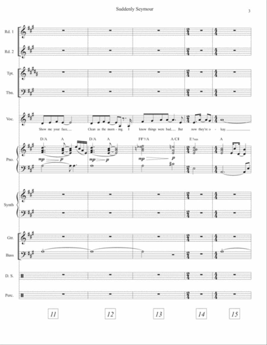Suddenly Seymour - Score Only Large Ensemble scores gallery preview page 4