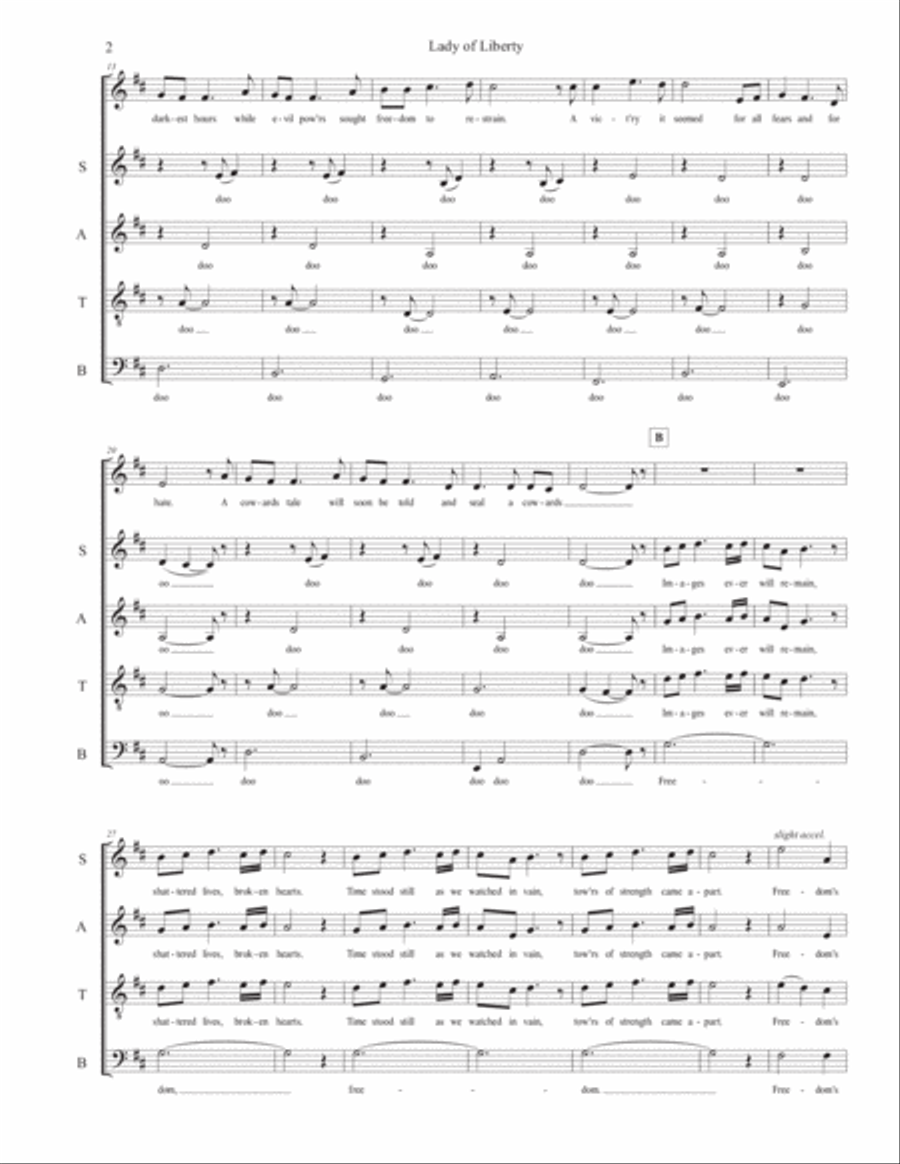 Lady of Liberty 4-Part scores gallery preview page 3