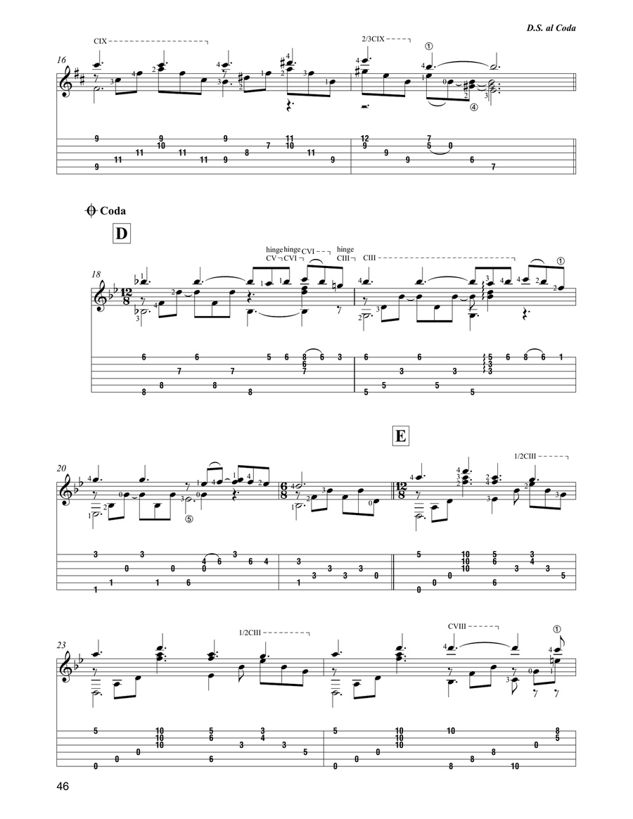 Memory (from Cats) (arr. David Jaggs) Acoustic Guitar scores gallery preview page 3