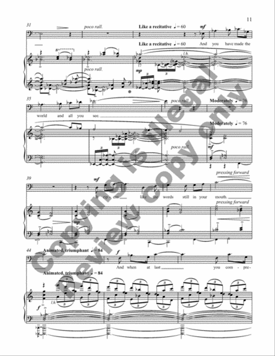 Everyone Sang: Four Songs for Baritone and Piano image number null