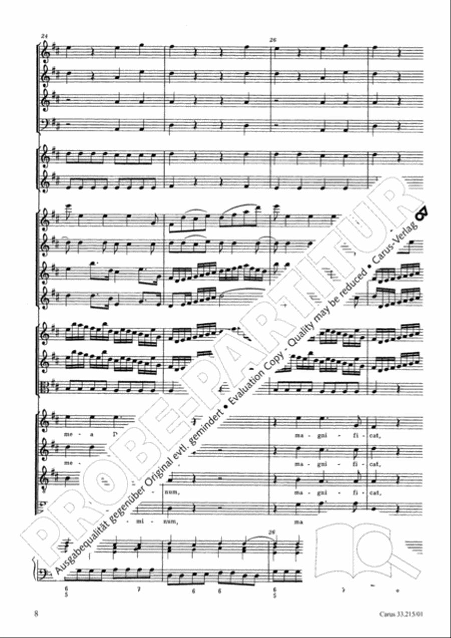 Magnificat Magnificat 4-Part scores gallery preview page 17