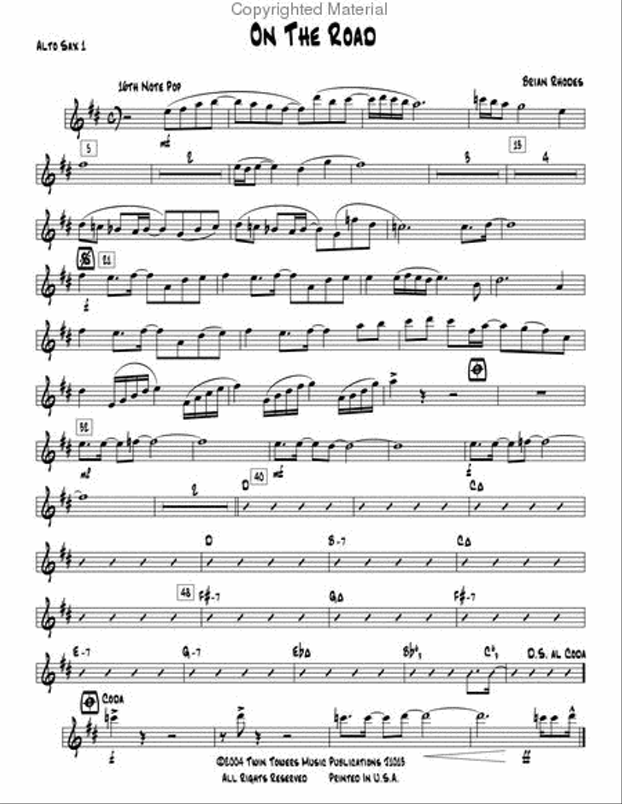 On The Road Jazz Ensemble scores gallery preview page 14