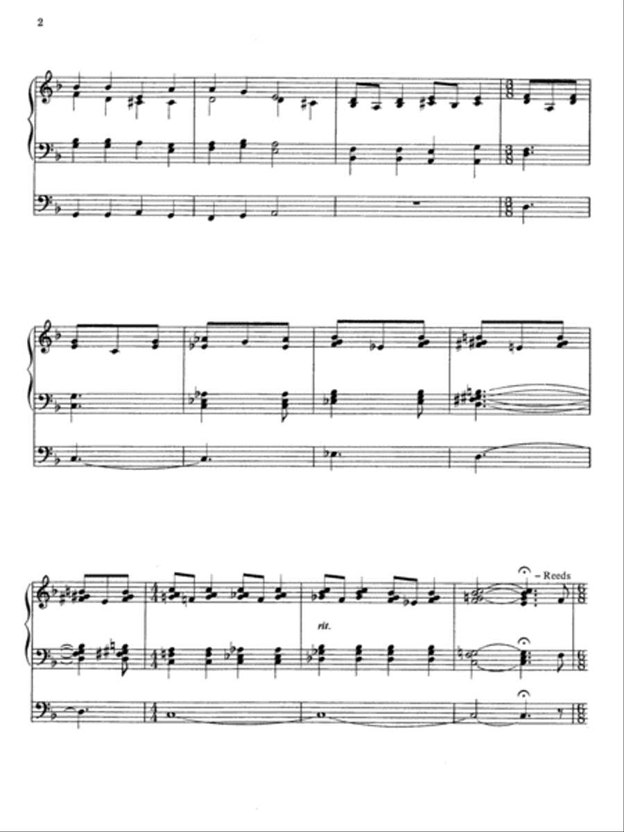Three Christmas Carols for Organ Organ Solo scores gallery preview page 3