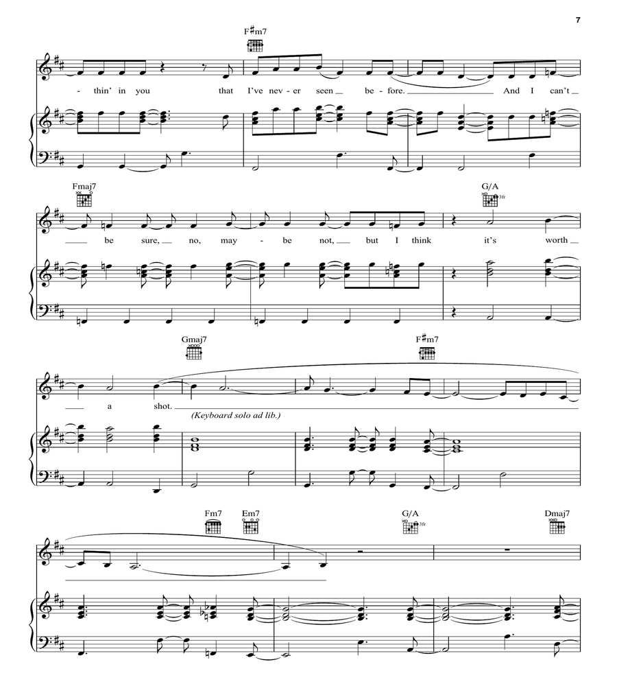Hypotheticals Piano, Vocal, Guitar scores gallery preview page 7