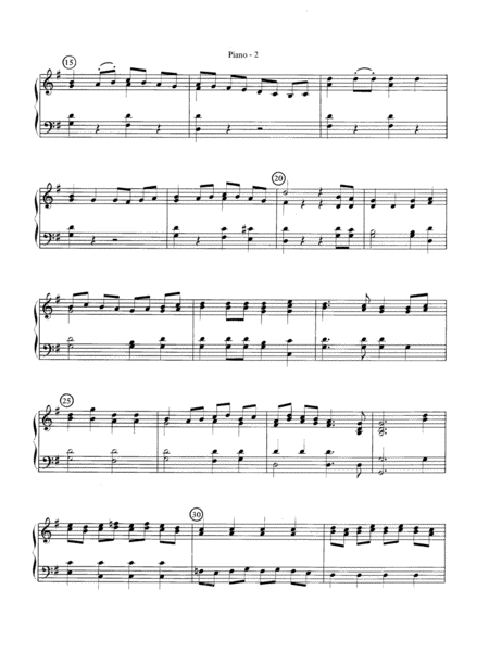 Rondeau (Theme from Masterpiece Theatre): Piano Accompaniment