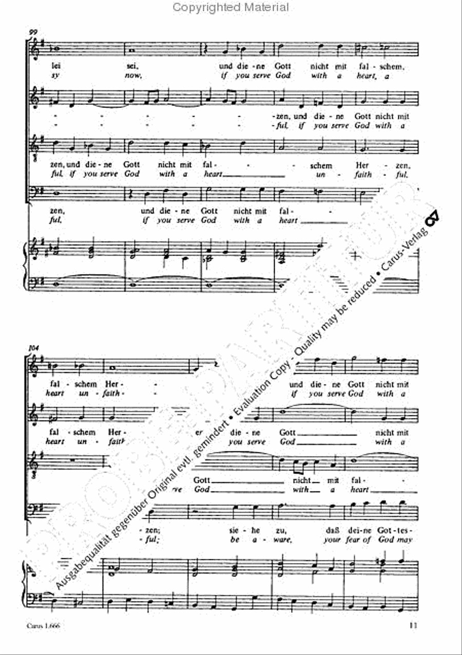 Be aware, your fear of God may turn to heresy (Siehe zu, dass deine Gottesfurcht nicht Heuchelei sei) 4-Part scores gallery preview page 12