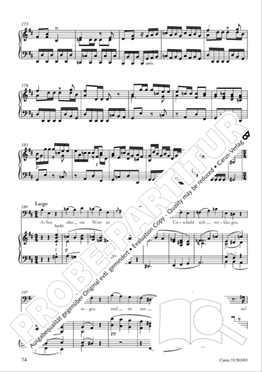 Passion according to St. Matthew (Passions-Musik nach dem Evangelisten Matthaus) SSATB scores gallery preview page 75