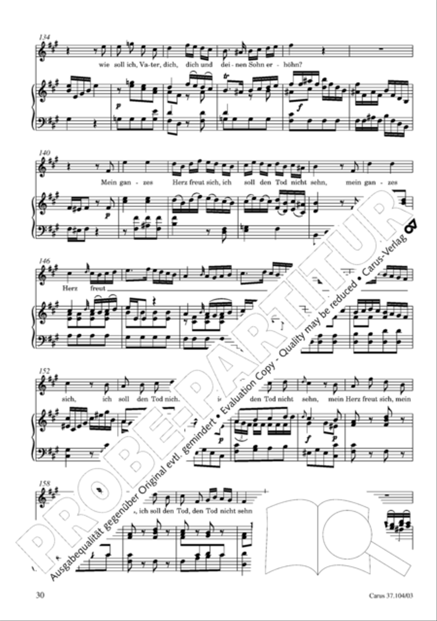 Ein Lammlein geht und tragt die Schuld 4-Part scores gallery preview page 31