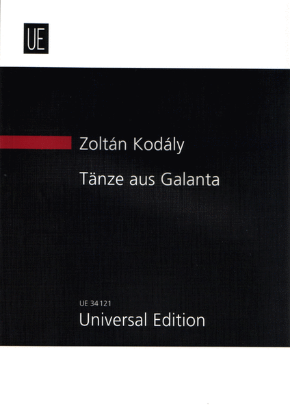 Dances of Galanta by Zoltan Kodaly Clarinet - Sheet Music