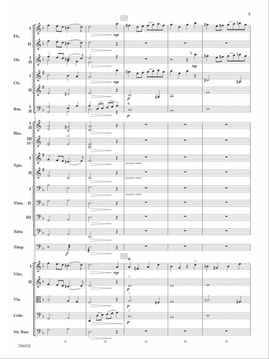 Variations on a Theme by Handel: Score Full Orchestra scores gallery preview page 5