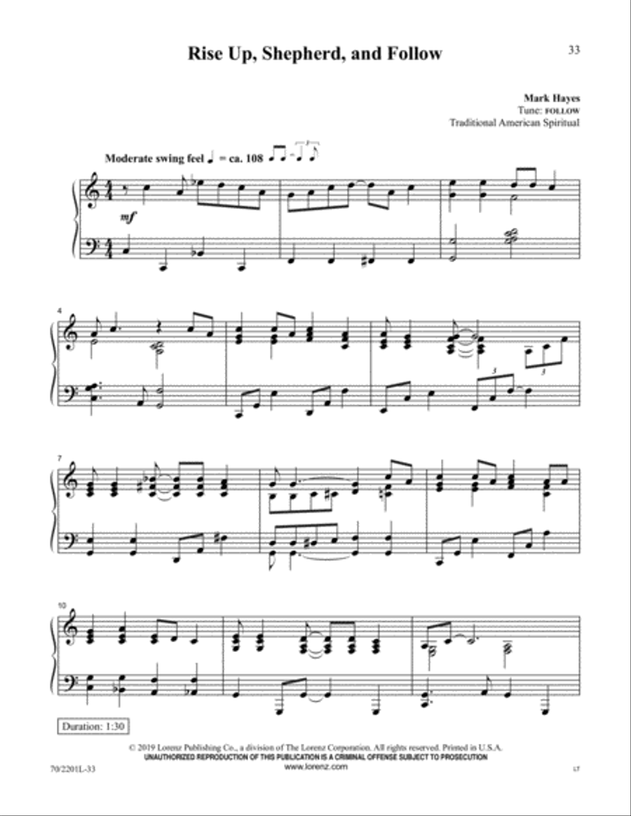 Mark Hayes Christmas Miniatures Piano Solo scores gallery preview page 20