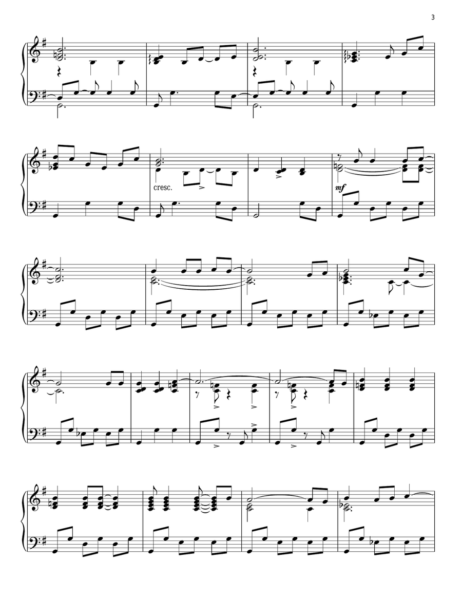 Subterranean Homesick Alien Piano Solo scores gallery preview page 3