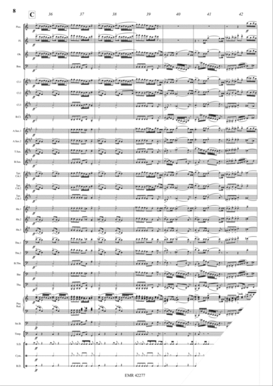 Kriegsmarsch Concert Band scores gallery preview page 8