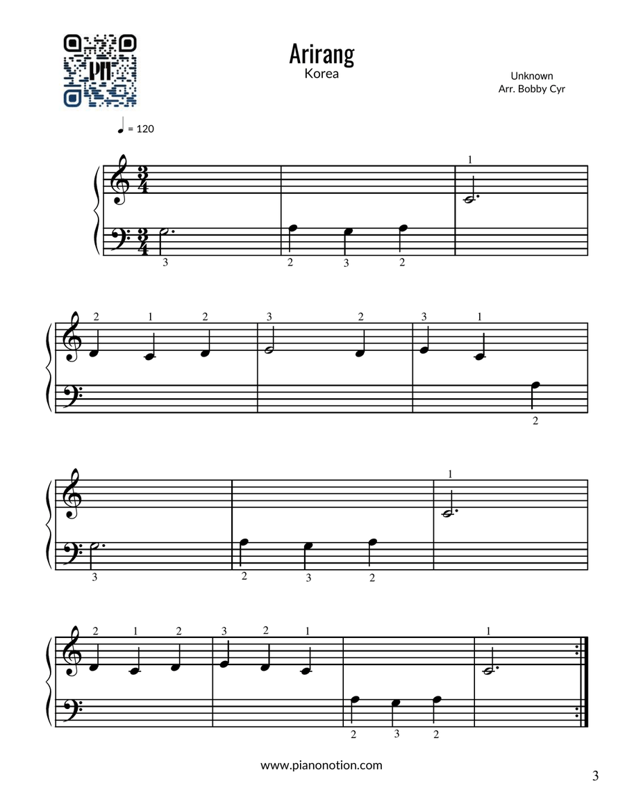 77 Easy Piano Songs from Around the World for Beginner Pianists (Easy Piano Solo) Easy Piano scores gallery preview page 3