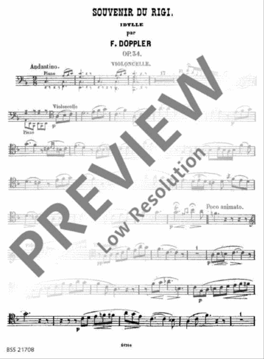 Souvenir du Rigi Flute scores gallery preview page 14