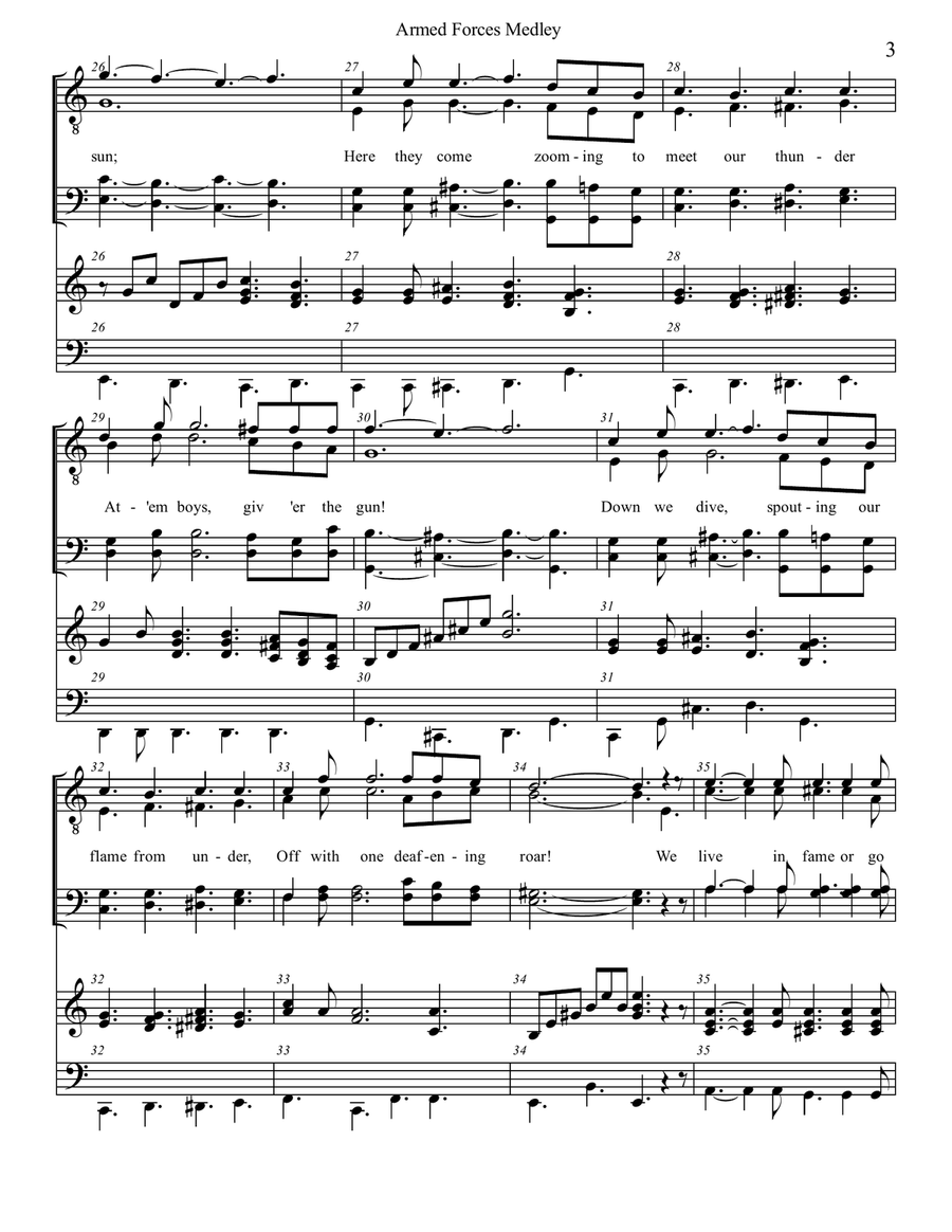 Armed Forces Medley Armed Forces Medley Chamber Orchestra scores gallery preview page 3