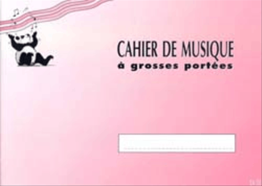 Cahier De Musique Pour Enfant 4 Grosses Portees Staff Paper scores gallery preview page 1
