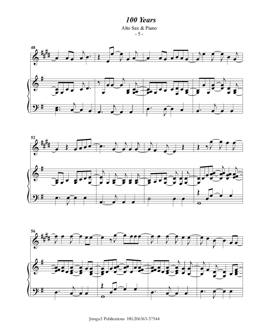 100 Years Alto Saxophone scores gallery preview page 5