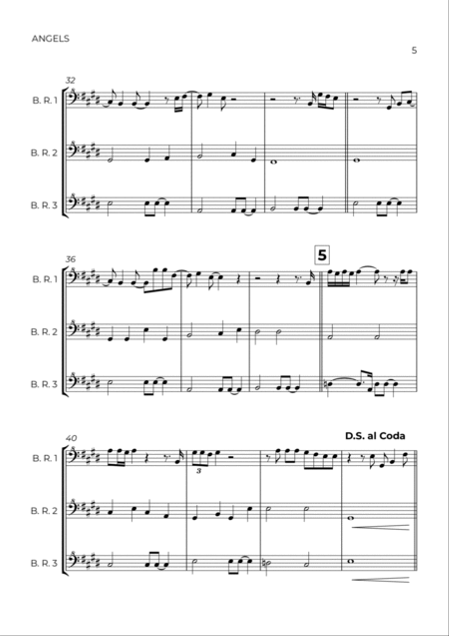 Angels Bass Recorder scores gallery preview page 5
