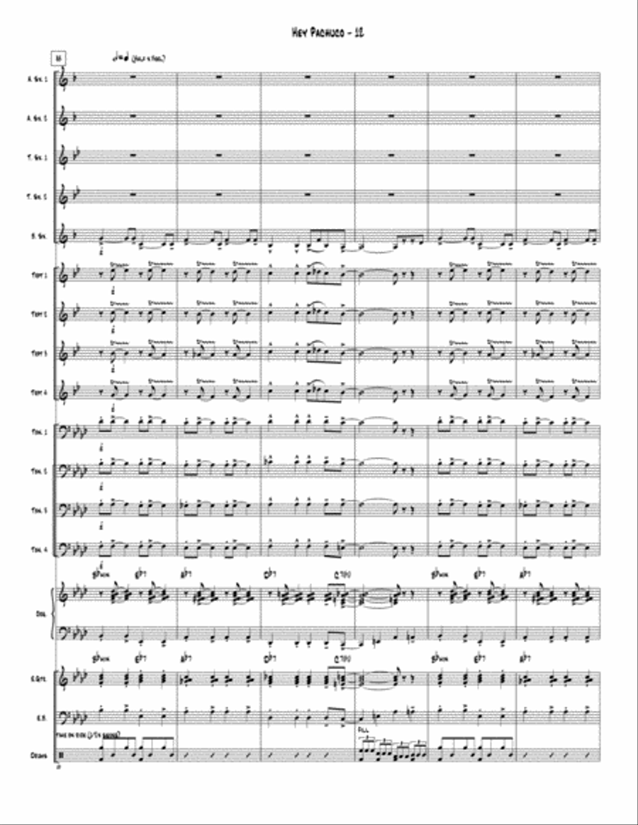 Hey Pachuco Jazz Ensemble scores gallery preview page 13