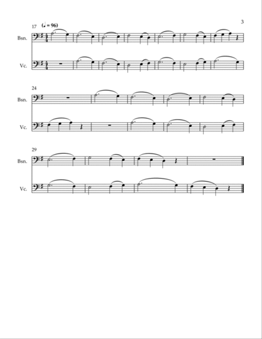 3 Conversations 3 Conversations Bassoon scores gallery preview page 3