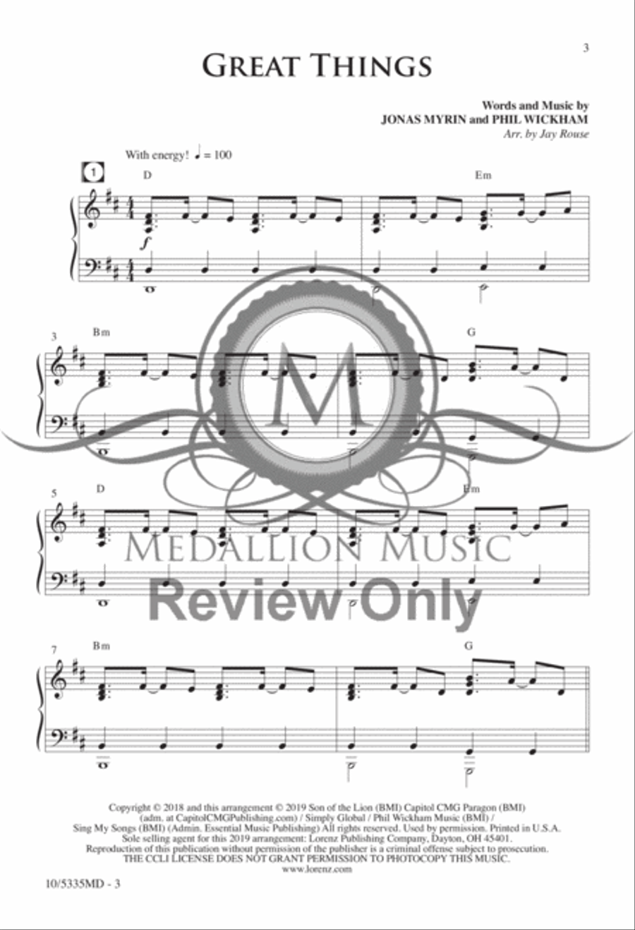 Great Things Great Things 4-Part scores gallery preview page 2