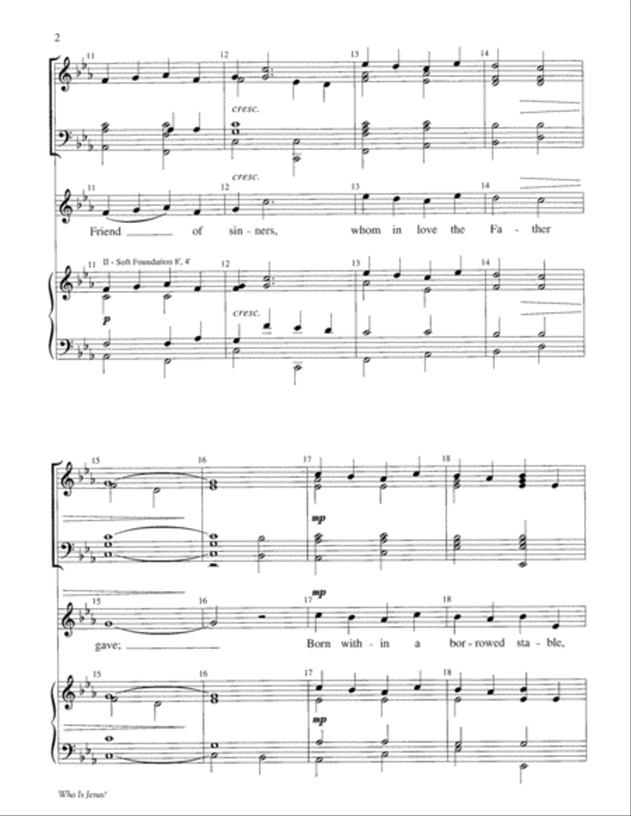 Who Is Jesus? Choir scores gallery preview page 2