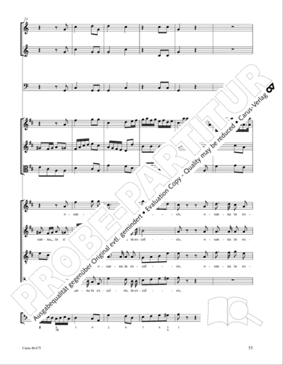 Mass in G Major STB scores gallery preview page 66