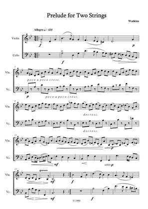 Prelude for two strings - original (full score)