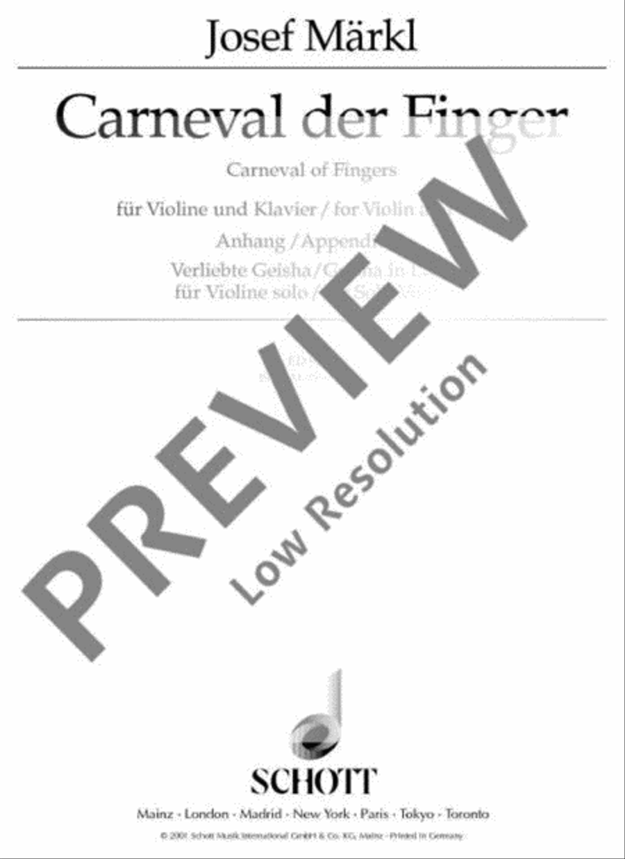 Carneval of Fingers Violin Solo scores gallery preview page 2