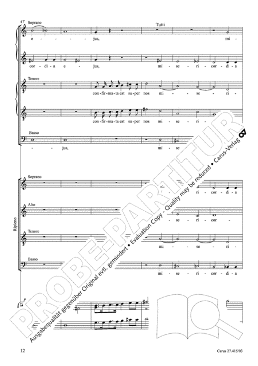 Laudate Dominum Primo 4-Part scores gallery preview page 13