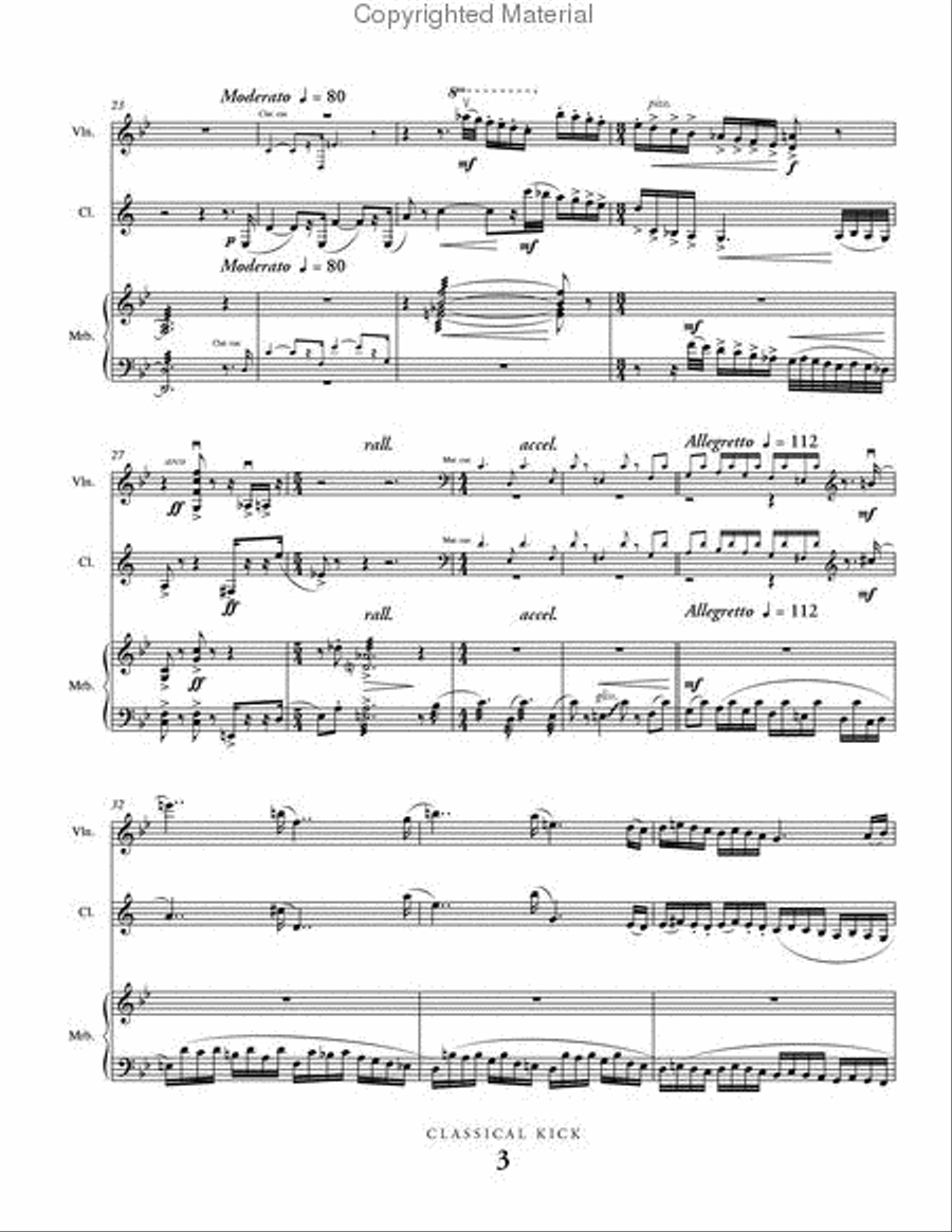 Classical Kick B-Flat Clarinet scores gallery preview page 4
