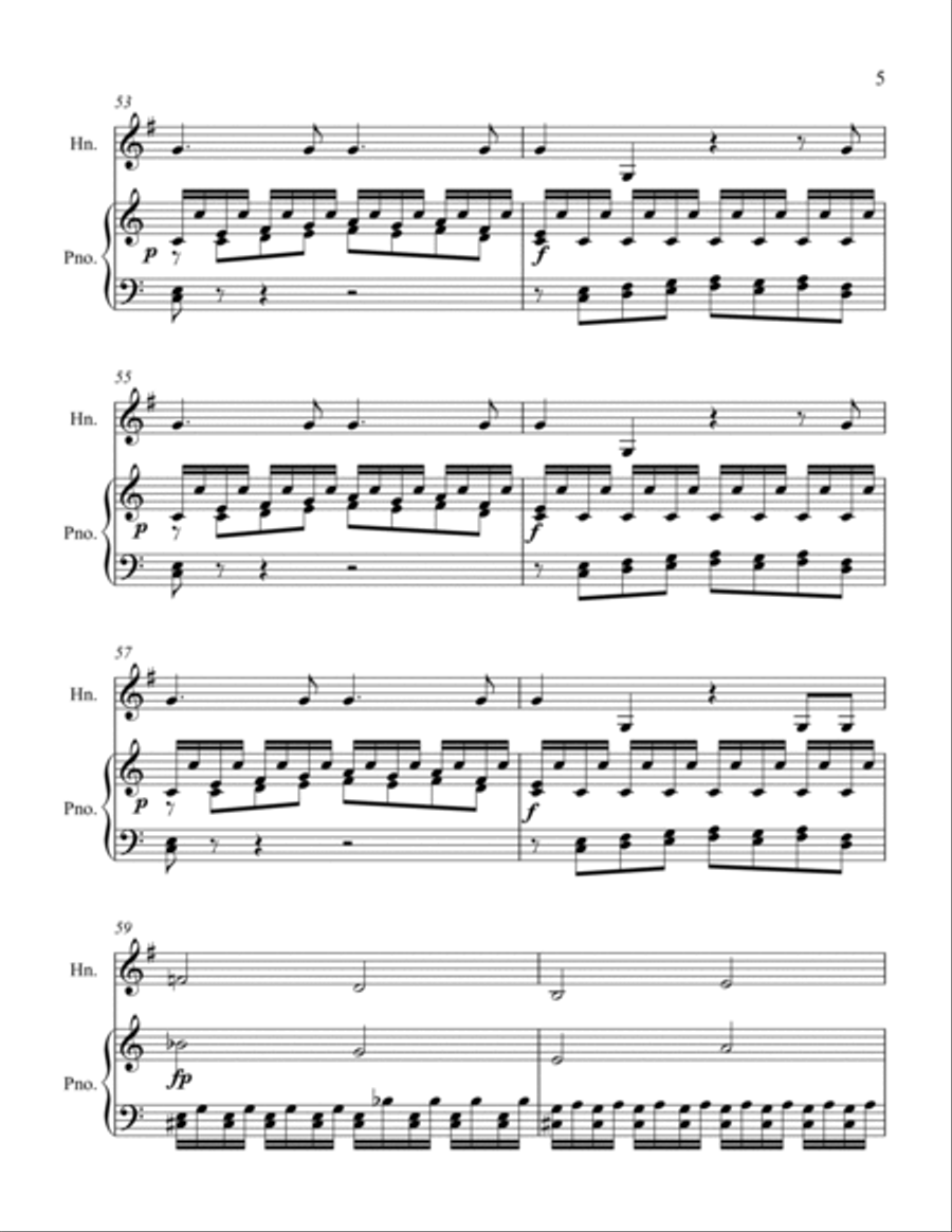 Queen of the Night Aria Horn Solo scores gallery preview page 5