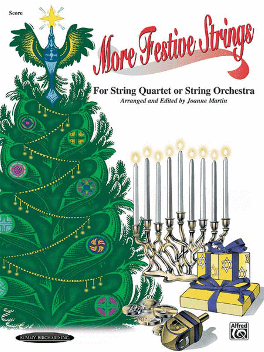 More Festive Strings for String Quartet or String Orchestra String Quartet scores gallery preview page 1