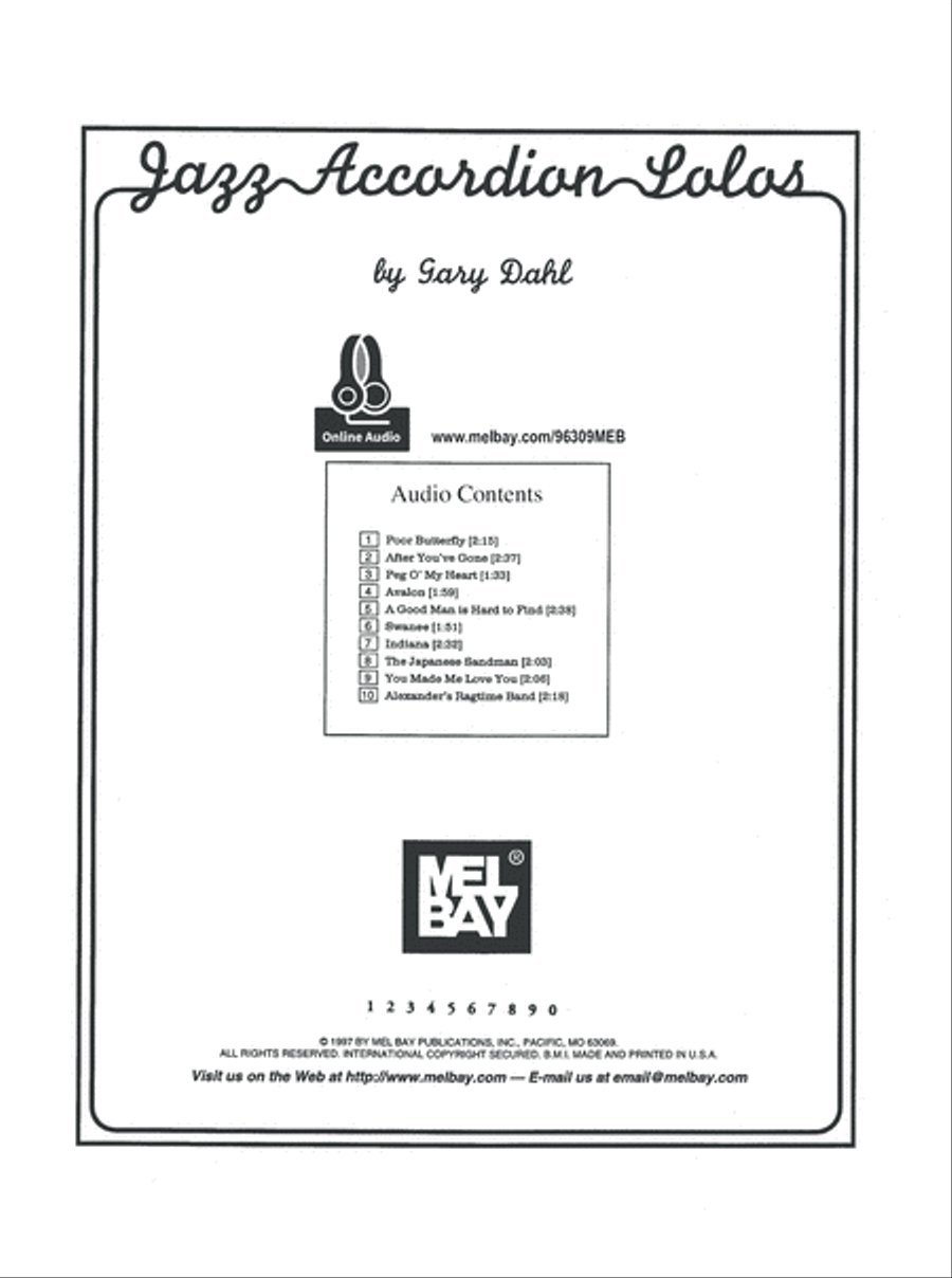 Jazz Accordion Solos Jazz Accordion Solos Accordion scores gallery preview page 2