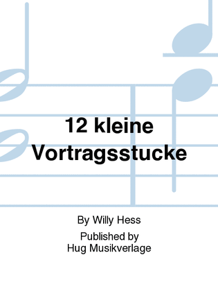 Book cover for 12 kleine Vortragsstucke